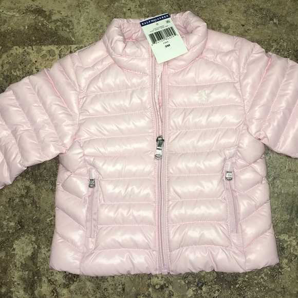 SOLD NWT Ralph Lauren Polo BabyGirl Puffer coat 9m - Picture 3 of 6